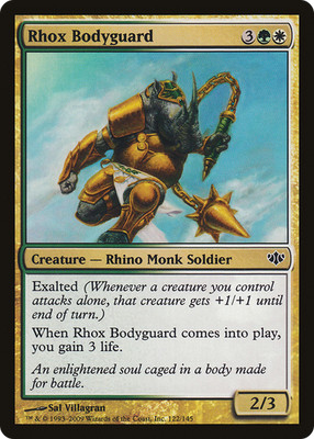 Rhox Bodyguard #122 (LP) Conflux CON Magic MTG