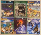 1980s TSR D&D DRAGON MAGAZINE LOT ISSUES 59 60 75 79 81 115 AD&D VINTAGE RPG