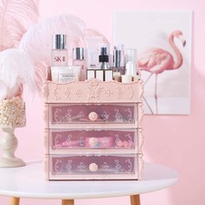 Transparent Makeup Organizer Cosmetic Storage Box Drawer Desktop Organizer Jewel