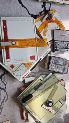 Rotring & Marabu Zeichen-Set: A3 & A4 Zeichenplatten, Zirkel, Tuschefüller