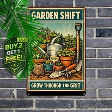 Women's Gardening Gift Outside Garden Decor Tin Sign 8x12 Metal Plaque