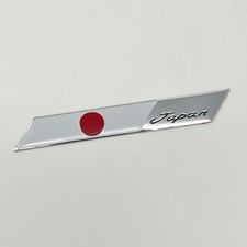 Japan Flag Car Emblem Badge Decal Sticker 4x 0.5 Aluminum Japanese Jdm Jp New