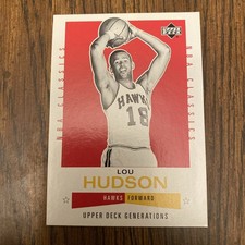 2002-03 UD GENERATIONS NBA CLASSICS LOU HUDSON ATLANTA HAWKS #139