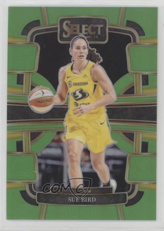 2024 Panini Select WNBA Concourse Neon Green Prizm 30/75 Sue Bird #30 s3g
