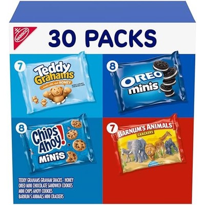 Nabisco Team Favorites Variety Pack OREO Mini & Chips Ahoy Mini 30 Packs