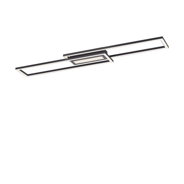 Led Deckenlampe Wohnzimmer Metall Schwarz 95 Cm 3000 K Deckenleuchte Dimmbar-image