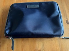 Knomo Tech Zip Organiser Folio Tablet iPad Bag Red & Navy Nylon 10.5”