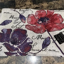 Set Of 4 Home Concepts Floral Tapestry Placemats