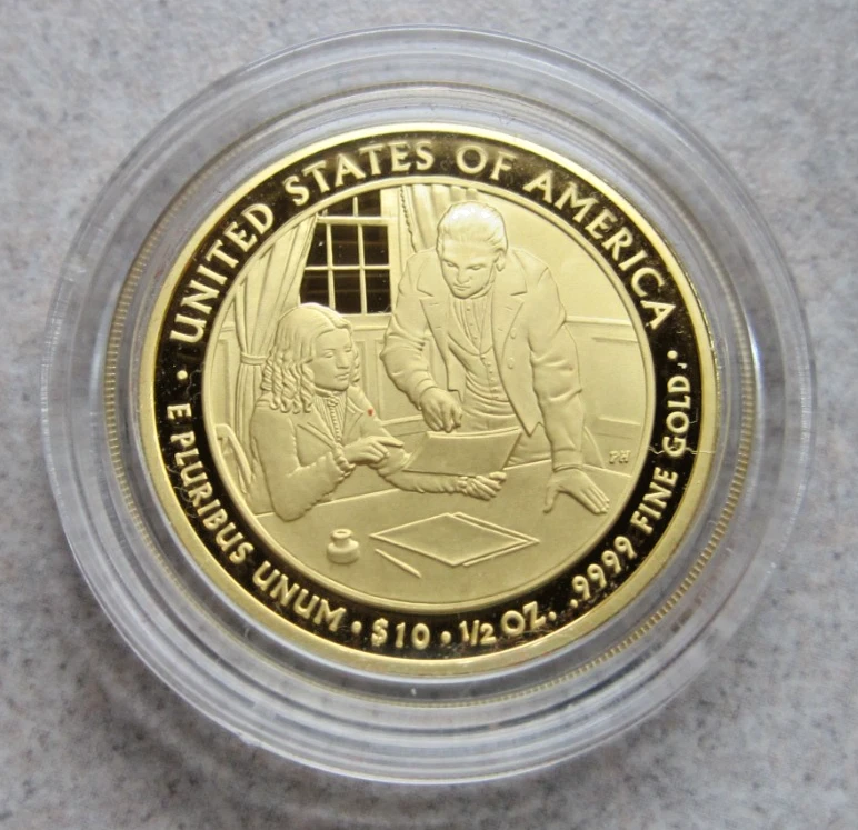 2009-W SARAH POLK $10 GOLD PF COIN.  FIRST SPOUSE SERIES; ORIGINAL MINT PACKAGE. - Image 3 of 4
