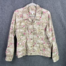 Christopher & Banks Womens XL Floral Map Prin...