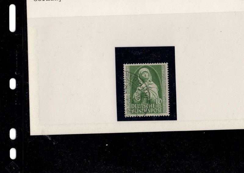 BH GOLDPATH: GERMANY 1952 NATIONAL MUSEUM SEMI-POSTAL STAMP BHS_001_151_25