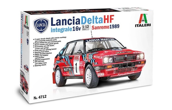 1:12 Italeri Lancia Delta 16V Hf Integrale Sanremo 1989 Kit IT4712 Modellbau-image