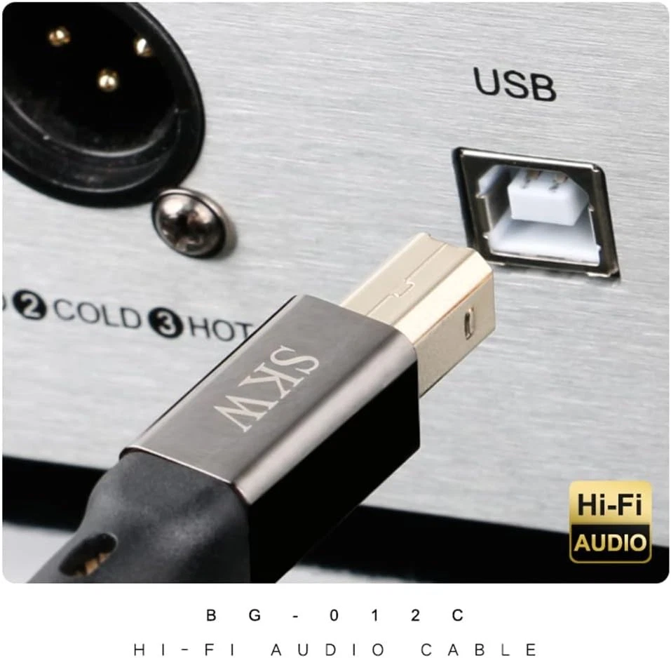 Ultra-High Purity USB C to B Cable - 6.5ft Male-Male with Gold-Plated Connectors - Image 4 of 4
