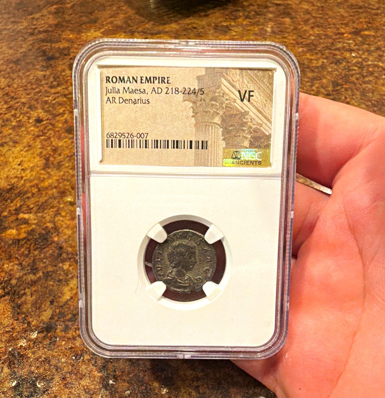 Julia Maesa Silver Denarius NGC VF Roman Empire AD 218-224/5