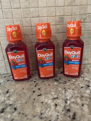 Vicks DayQuil Kids Cold and Cough Liquid, Cold Medicine for Children, Berry 8oz