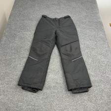 Swiss Tech Snow Pants Kids XL Black Polyester Insulated Reflective Winter Ski