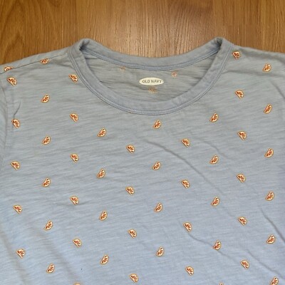 Old Navy Women s All Over Small Orange Slices Print T-Shirt Size XL