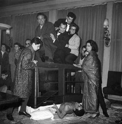 The Yogi Mirha Sangor Made A Yoga Demonstration Under Control: He - 1963 Photo