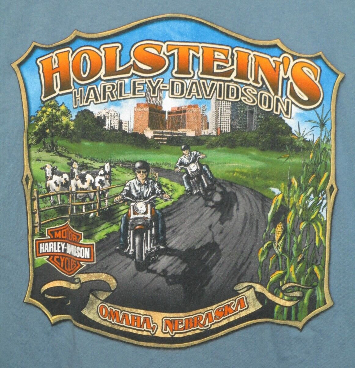 2011 Holstein's HarleyDavidson Pinstripe Graphic Men… Gem