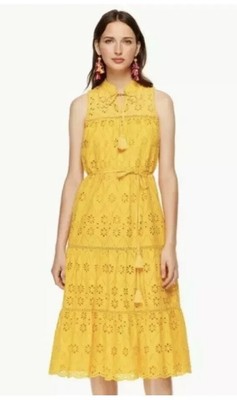 kate spade yellow eyelet dress