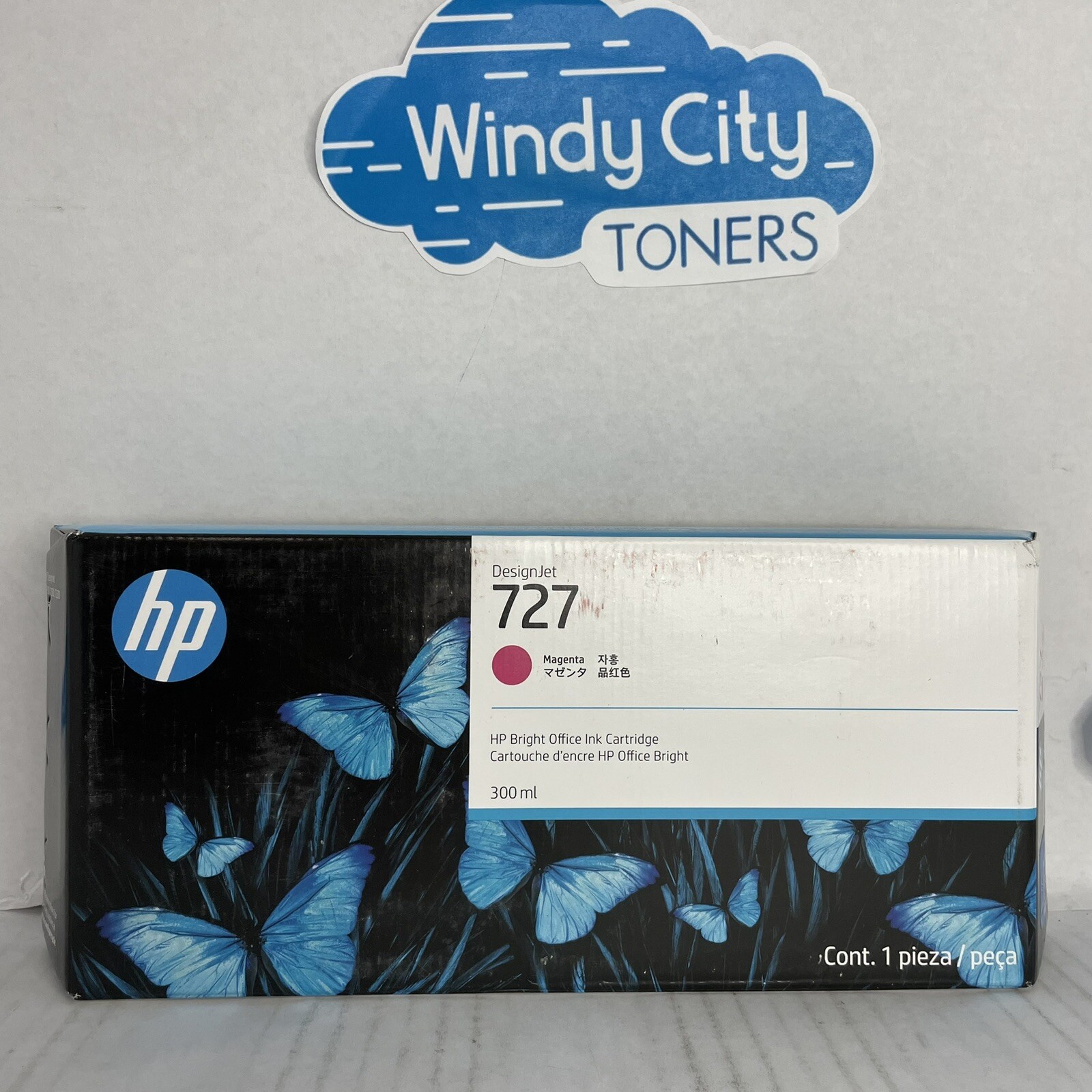 HP 727 Magenta 300ml INK CARTRIDGE F9J77A for DesignJet T930 T1530 ...