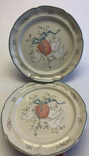 International Marmalade 12” Blue Goose Round Serving Platter - 3 available