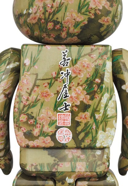 MEDICOM TOY - BE@RBRICK 伊藤若冲 「桃花小禽図」 100% ＆ 400% Bearbrick 伊藤若冲「桃花小禽図」100% & 400%, 興趣及遊戲