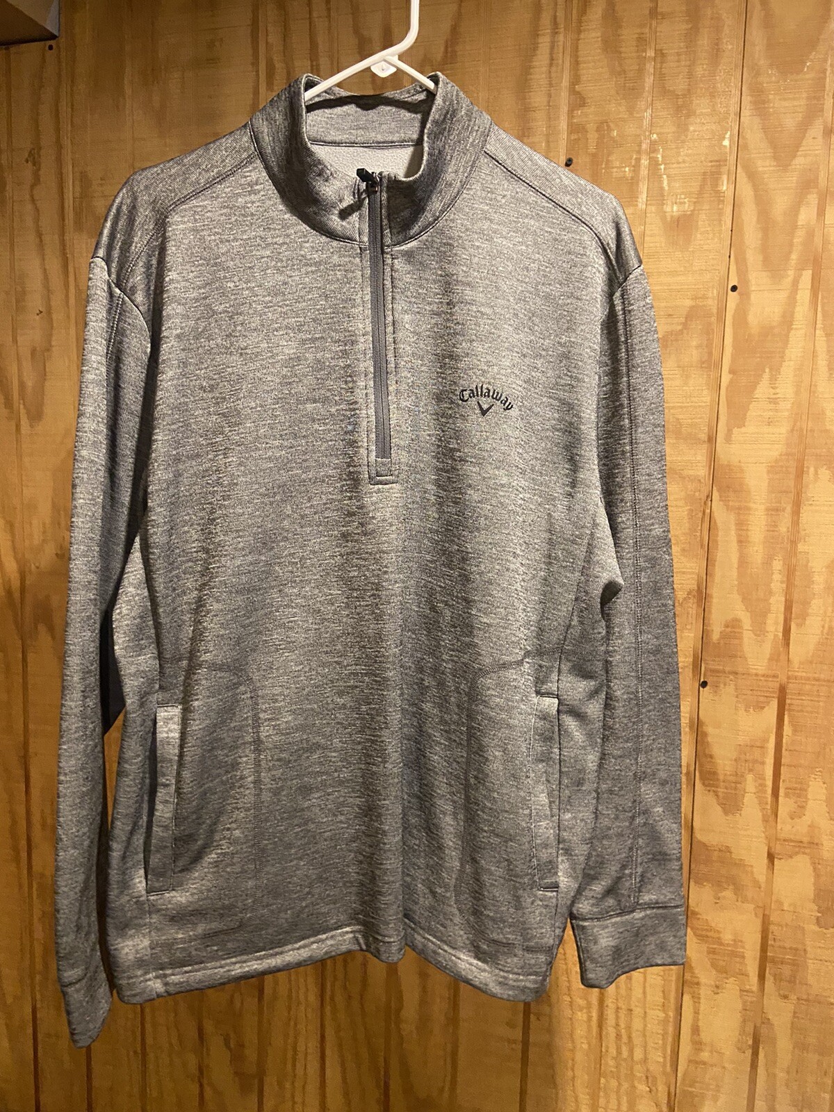 Callaway Pullover Mens XL Gray Long Sleeve Pullover 1/4 Zip Golf High Neck  Nice | eBay