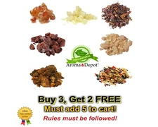 1oz Frankincense Myrrh Copal 3 kings Arabic Gum Opoponax Dragon Blood Pea Resin