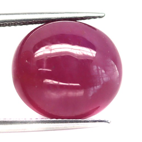 23.83 CT. Heated Red Ruby Madagascar Oval Cabochon 15 x 16 MM.