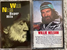 Vintage 1982 Willie Nelson Always On My Mind Cassette Tape Super Hits Lot Of 2