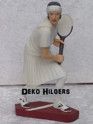 Tennisspielerin Spieler Figur Werbefigur Statue Deko Nostalgie Tennis Skulptur  - Bild 1 von 3