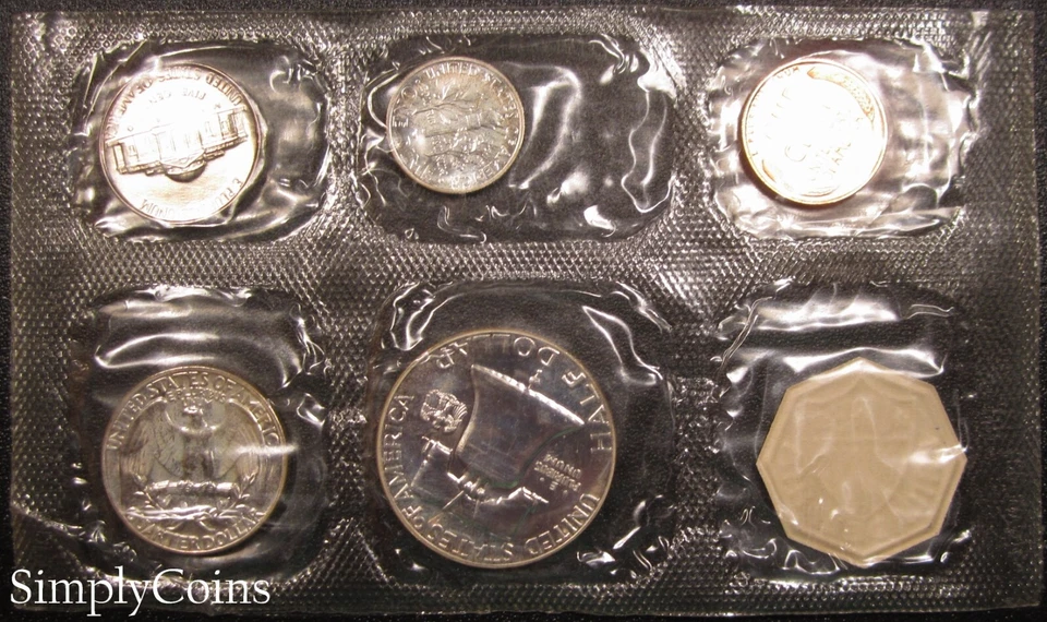 1956 Proof Set Silver Coins US Mint Lot Original Envelope MQ - Image 3 of 3