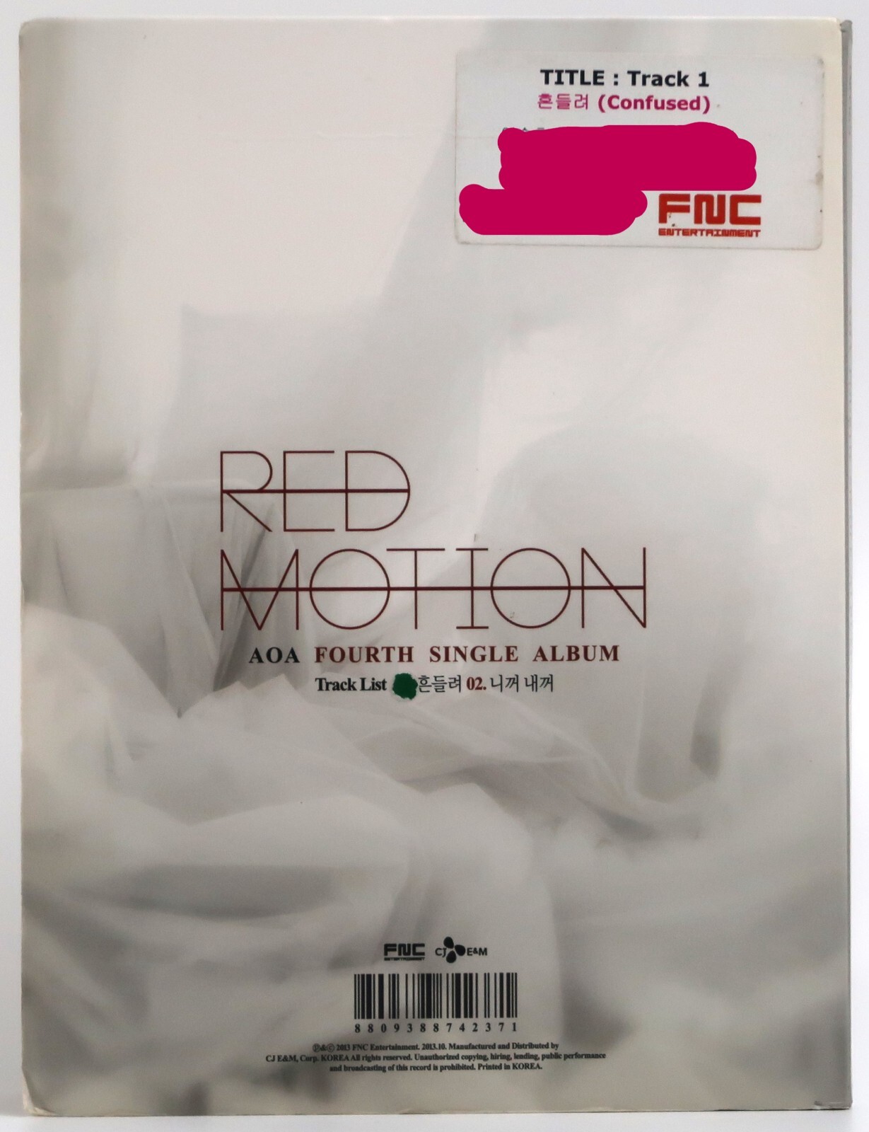 AOA - Red Motion Fourth Single Album CD Promo 2013 Jimin Photocard ...