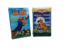 Disney Air Bud All Dogs go to Heaven lot 2 VHS movie still sealed 1990s tape