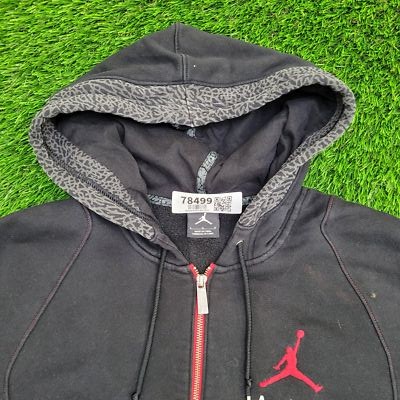 NIKE Air-Jordan Zip Hoodie Large 24x28 Big Jumpman Logo NIKE Air-Jordan Zip Hoodie Large 24x28 Big Jumpman Logo