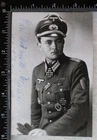 WW2 GERMAN KNIGHTS CROSS RECIPIENT KAI BRAUNDLE SCHMIDT SIGNED PHOTO AUTOGRAPH