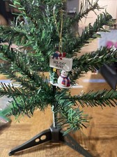 Kurt Adler Snowman Christmas Tree Name Ornament Holiday Hugs