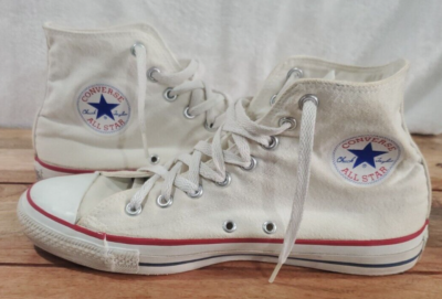靴 Converse All Star 80's made in USA US10 Vtg 80s Converse Chuck Taylor All Star High Top White Made in USA