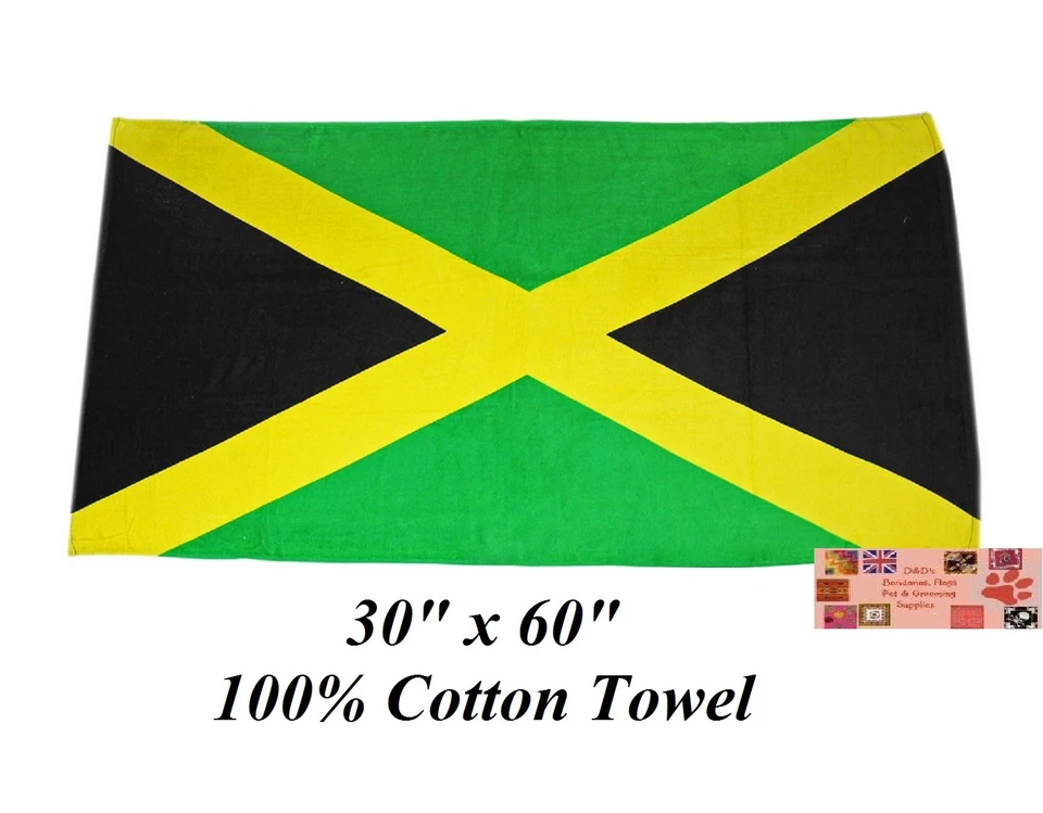 ЯМАЙКА ЯМАЙКА страны флаг баннер 30 x 60 «коттедж на бассейн пляж полотенце надежном - Изображение 2 из 2