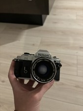 Nikon FG 35mm Film camera with NIKKOR-H Auto50mm F/2 Non Ai Standard MF Untested