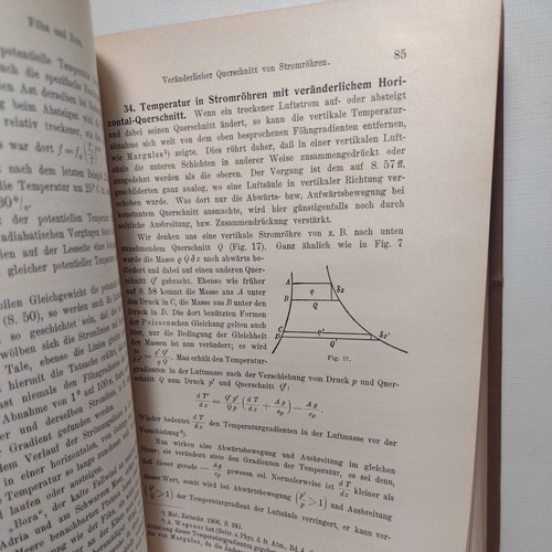 Dynamische Meteorologie by Felix M. Exner -1925 -German Antique Science Liter. - Picture 14 of 14