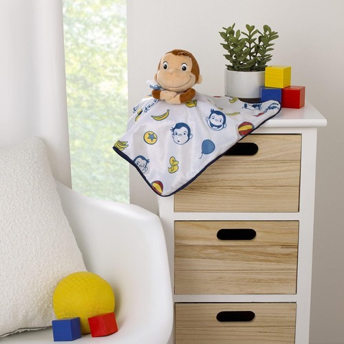 NoJo Welcome to The Universe Baby Curious George White, Blue, - Picture 5 of 6