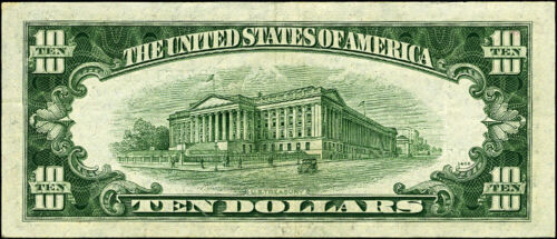 FR. 2010 D $10 1950 Federal Reserve Note Cleveland D-A Block XF Narrow - Picture 3 of 3