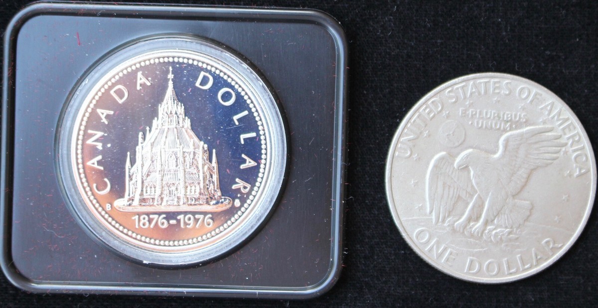 1976 CANADA $1 DOLLAR .500 SILVER - 100th Anniv. Ottawa