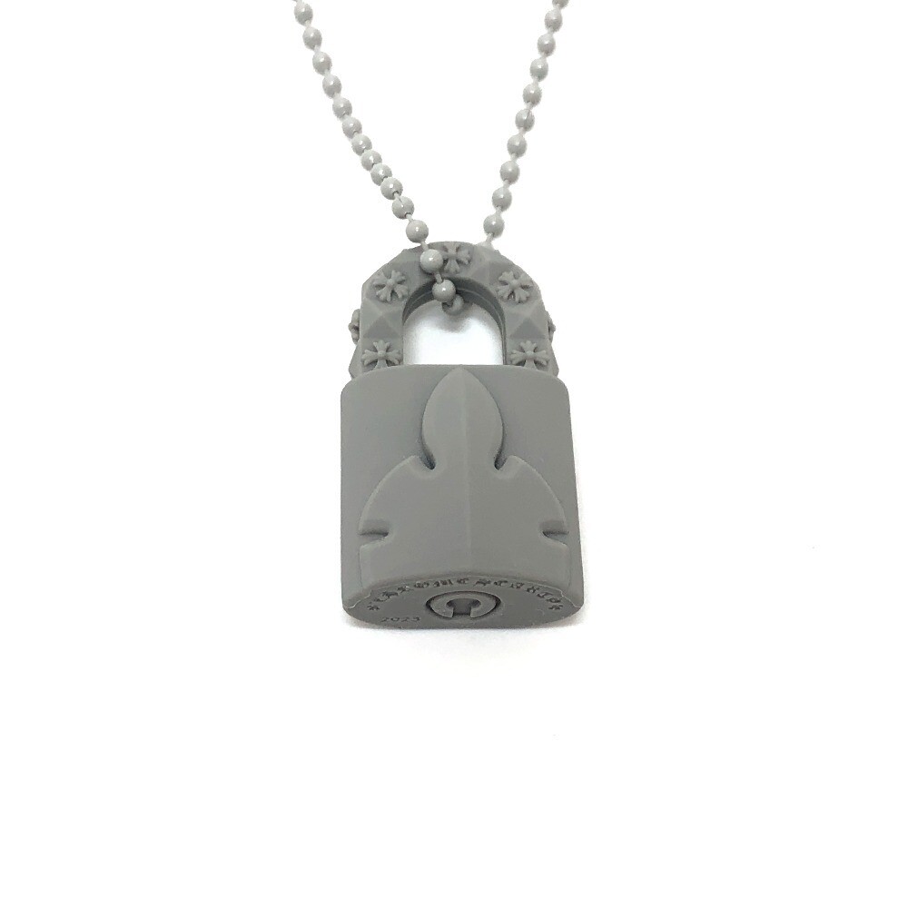 CHROME HEARTS PADLOCK FLERKNEE SLCN Padlock Flareney Pendant CHROME HEARTS PADLOCK FLERKNEE SLCN Padlock Flareney Pendant