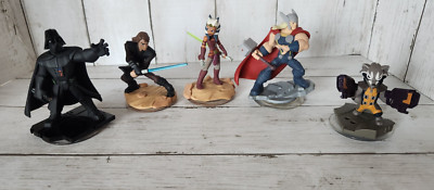 Disney Infinity Star Wars 2.0 3.0 Ahsoka Darth Vader Anakin Marvel Thor Rocket