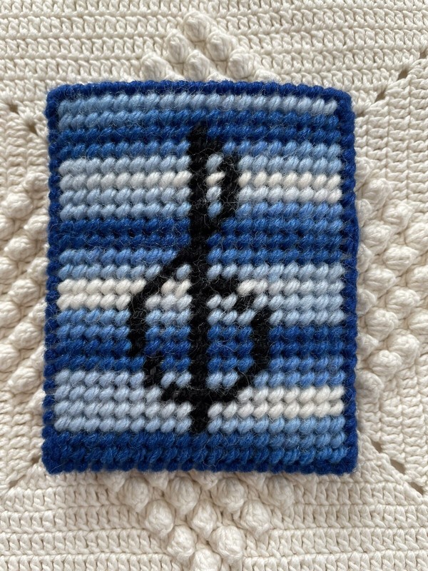 Gift Card/Money Holder: Blue Treble Clef
