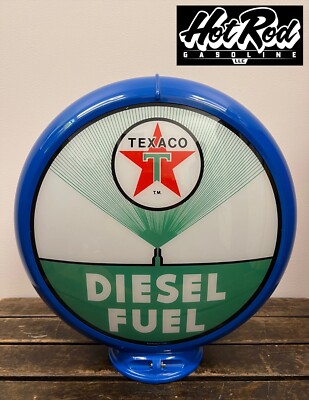 TEXACO DIESEL FUEL Reproduction 13.5'' Gas Pump Globe - (Blue Body)