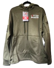 Rothco Let's Go Brandon Concealed Carry Hoodie Sweatshirt Olive Drab Large NEW